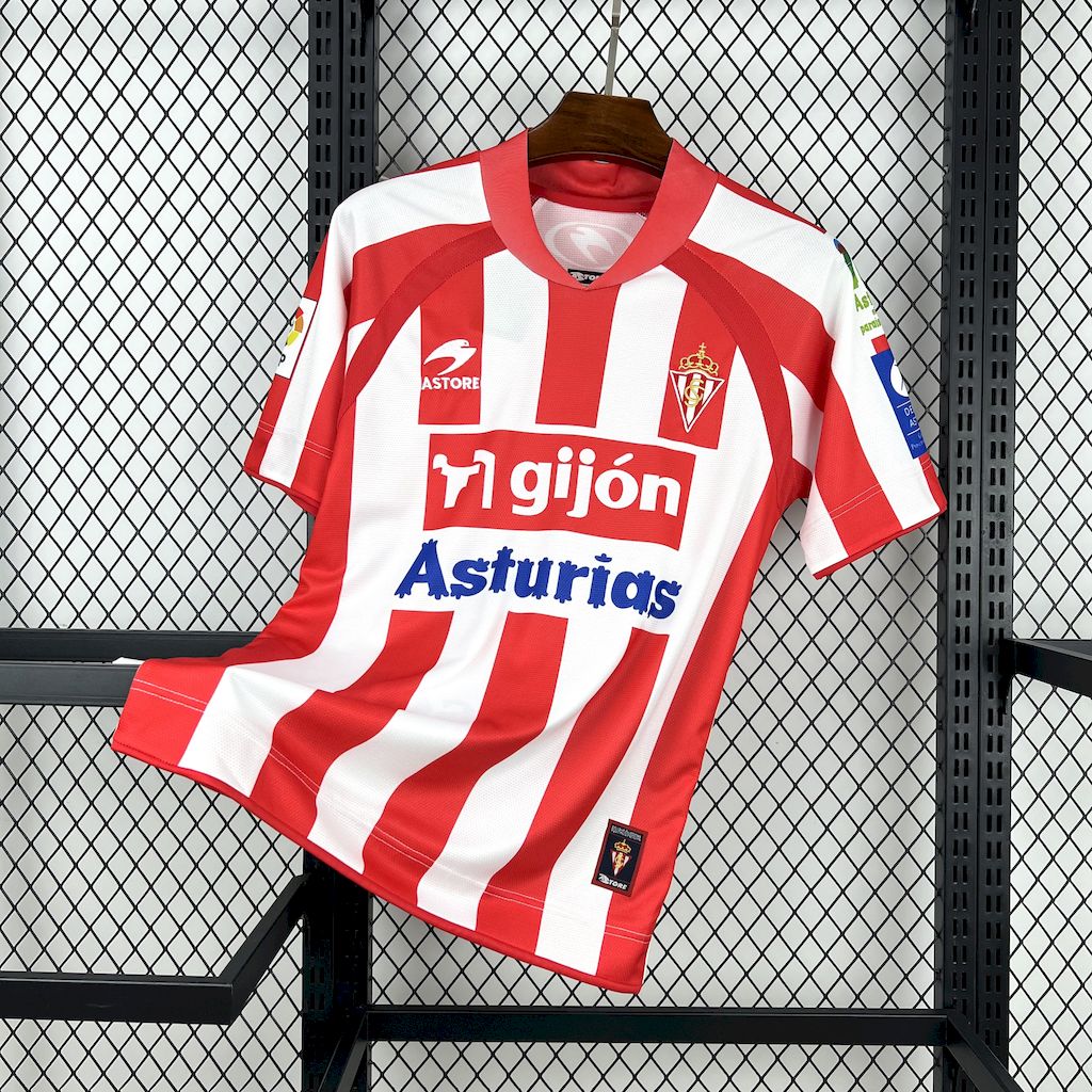 Camiseta Sporting Gijón 07/08/09 Casa  - (Retro)