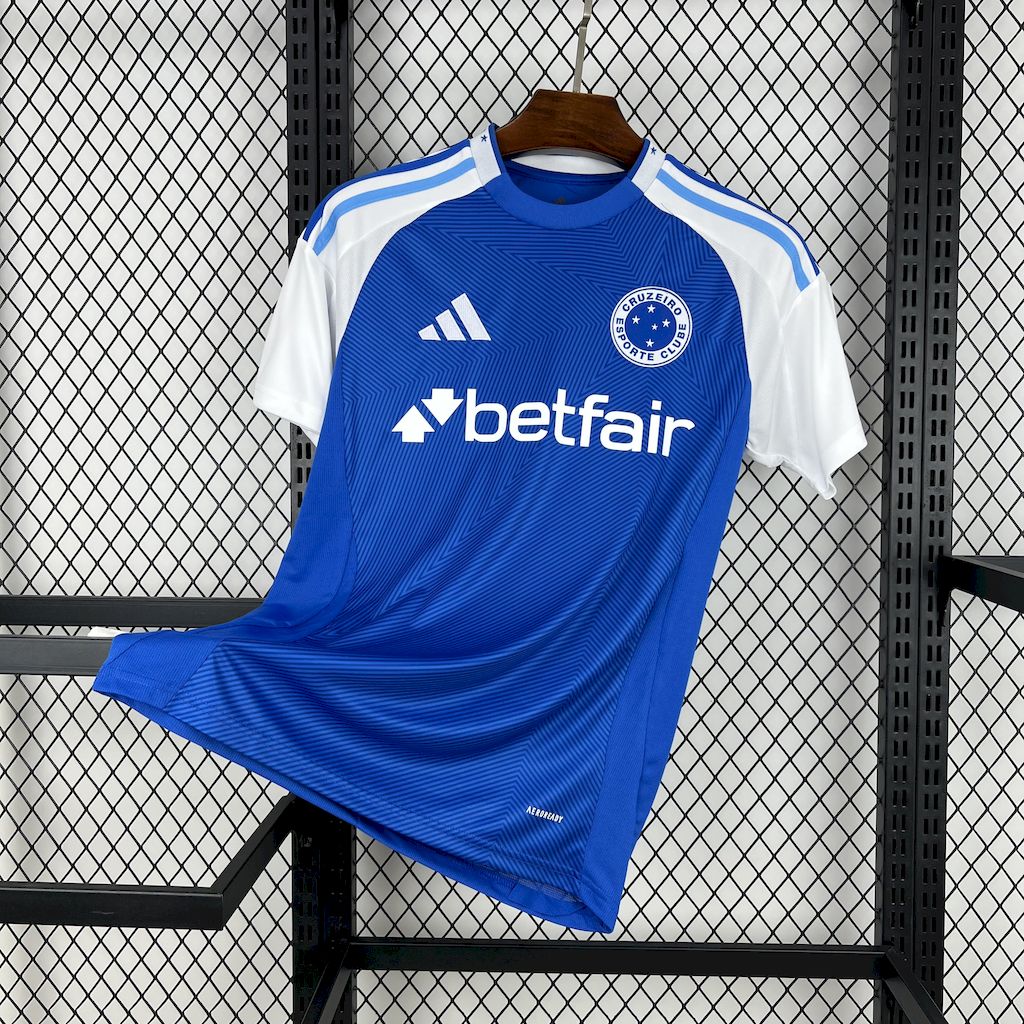 Camiseta Cruzeiro 2025 Casa (Com Patrocinio) - (Aficionado)