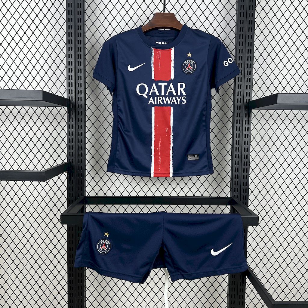 Kit Infantil PSG 24/25 Casa (Com Estrelas)