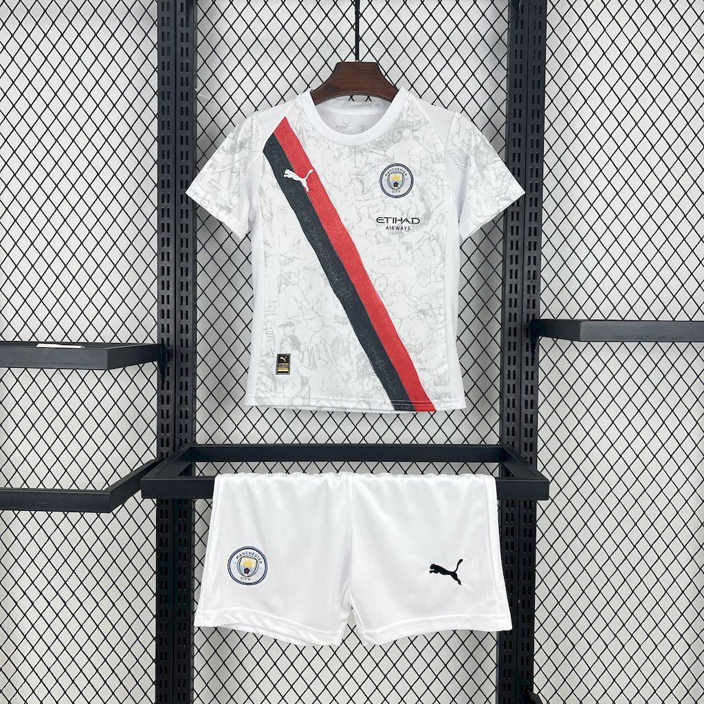 Kit Infantil Manchester City 2025 Fora Copa do Mundo de Clubes