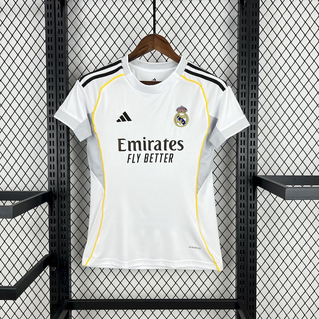 Camiseta Real Madrid 25/26 Casa - (Feminina)