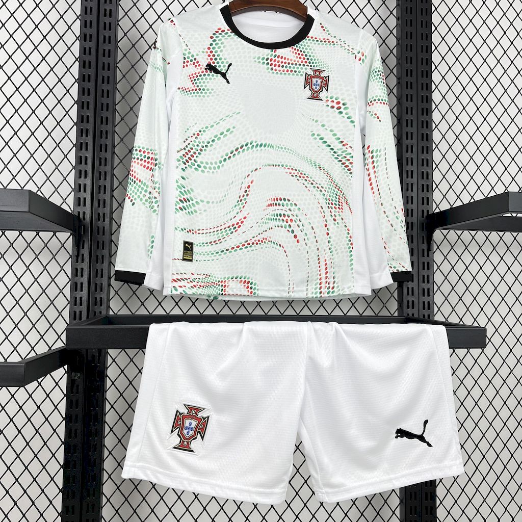 Kit Infantil Portugal 2025 Fora - Manga Larga