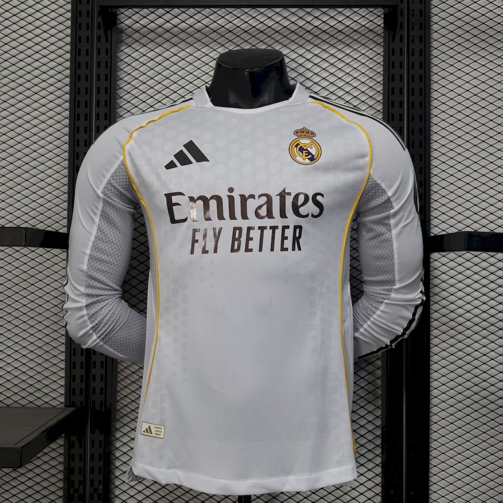 Camiseta Real Madrid 25/26 Casa - (Jugador) Manga Larga