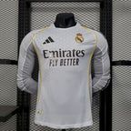 Camiseta Real Madrid 25/26 Casa - (Jugador) Manga Larga