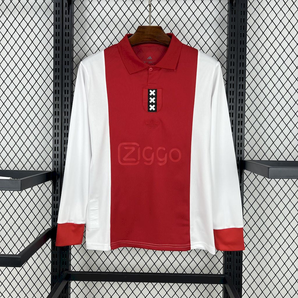 Camiseta Ajax 24/25 Edición Especial (Cumpleaños 125 Años) - (Aficionado) Manga Larga