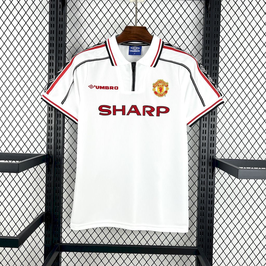 Camiseta Manchester united Branca 98/99 - Versión (Retro)