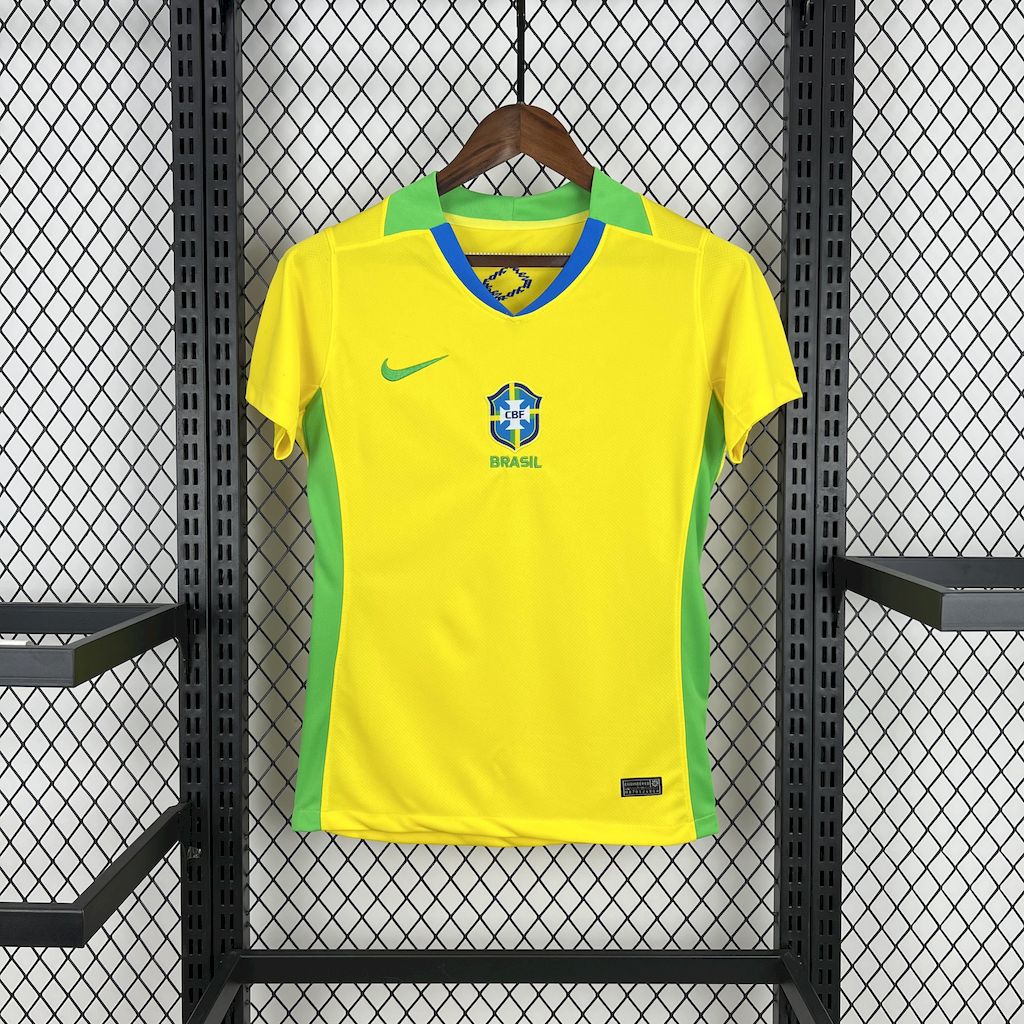 Camiseta Brasil Feminino 2025 Casa - (Feminina)