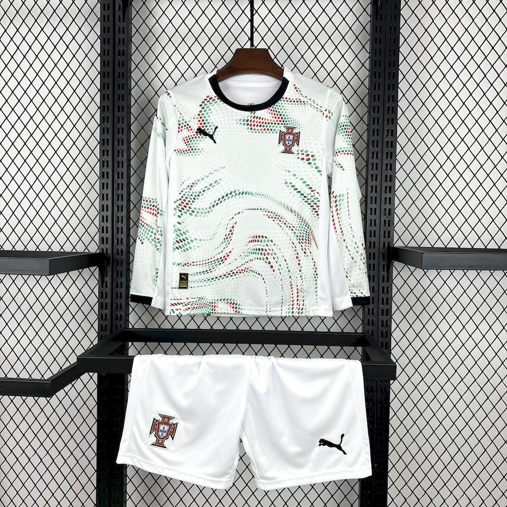 Kit Infantil Portugal 2025 Fora - Manga Larga