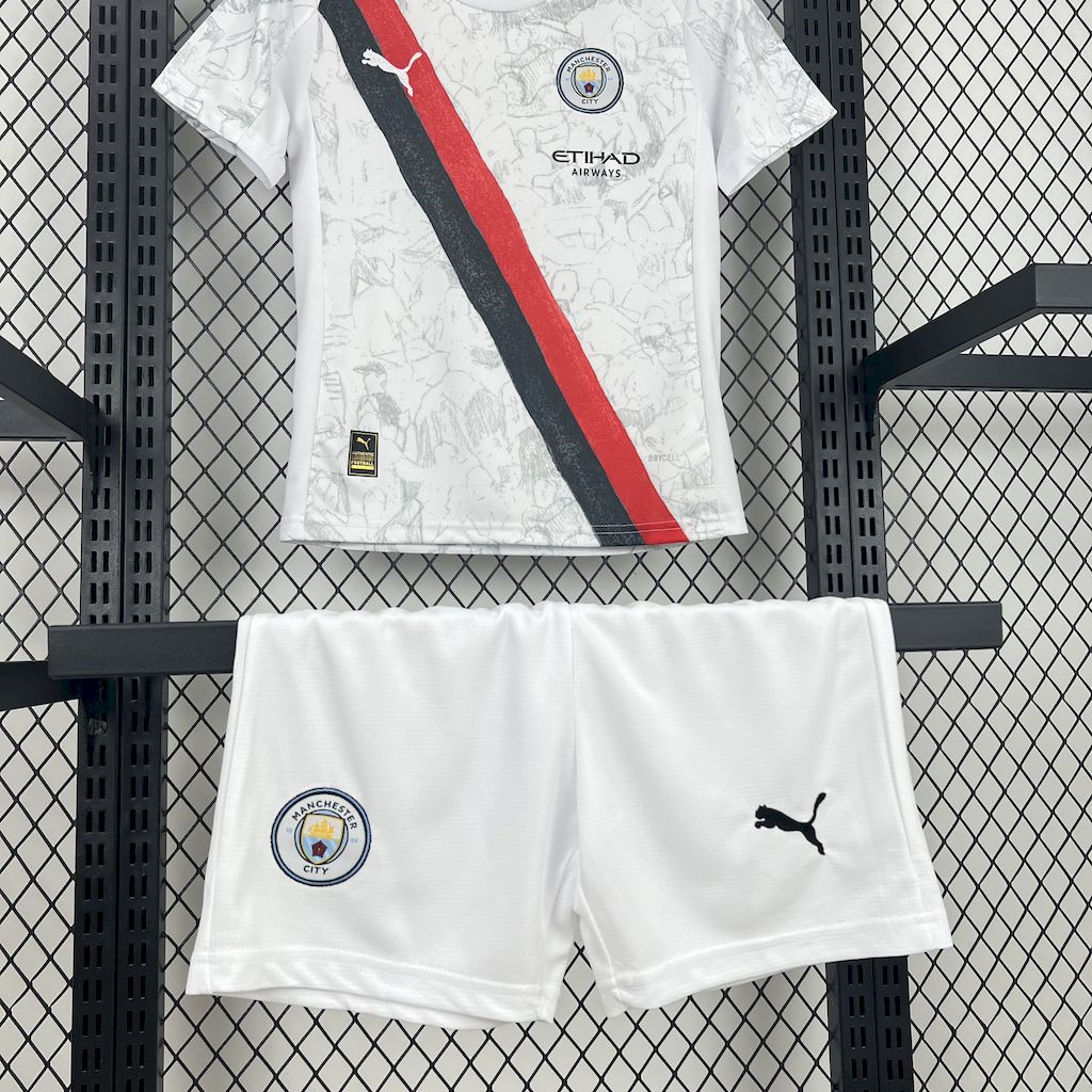 Kit Infantil Manchester City 2025 Fora Copa do Mundo de Clubes